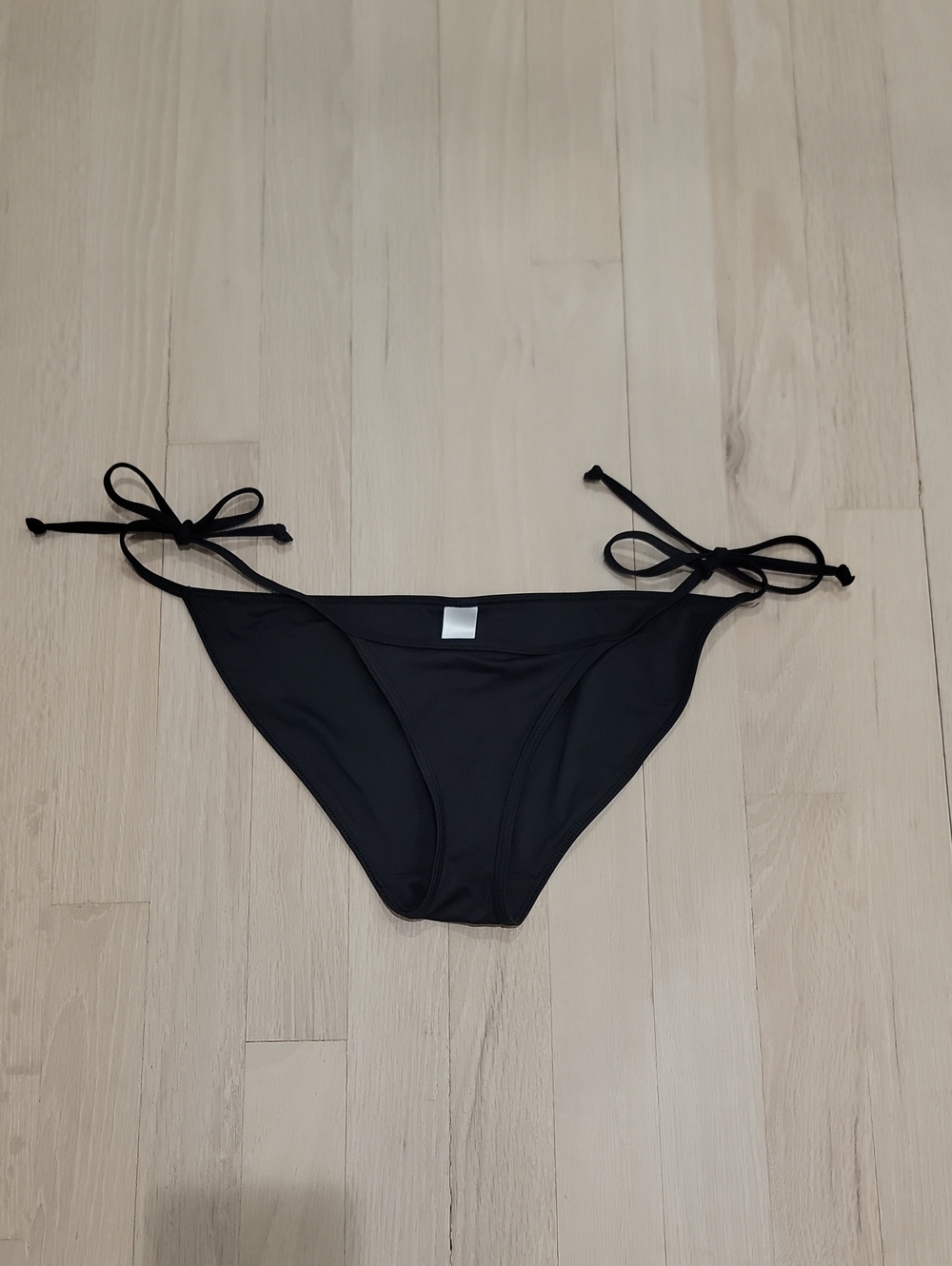 Victoria's Secret Black Tie-Side Bikini Bottom